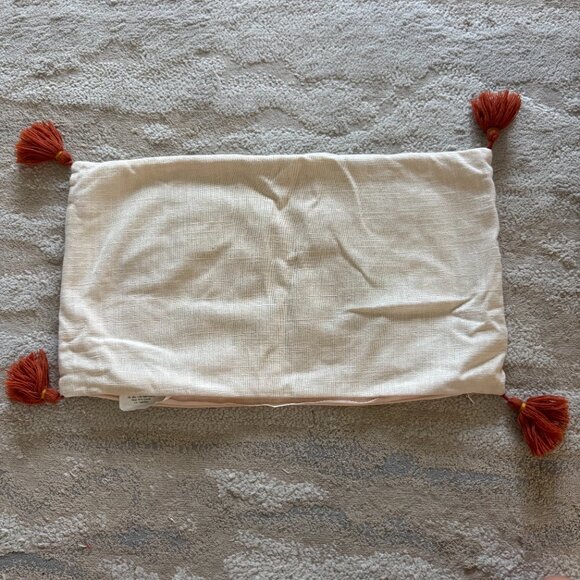 OPALHOUSE Embroidered Floral Lumbar Throw Pillow Jungalow 20x12 COVER ONLY - Picture 4 of 4